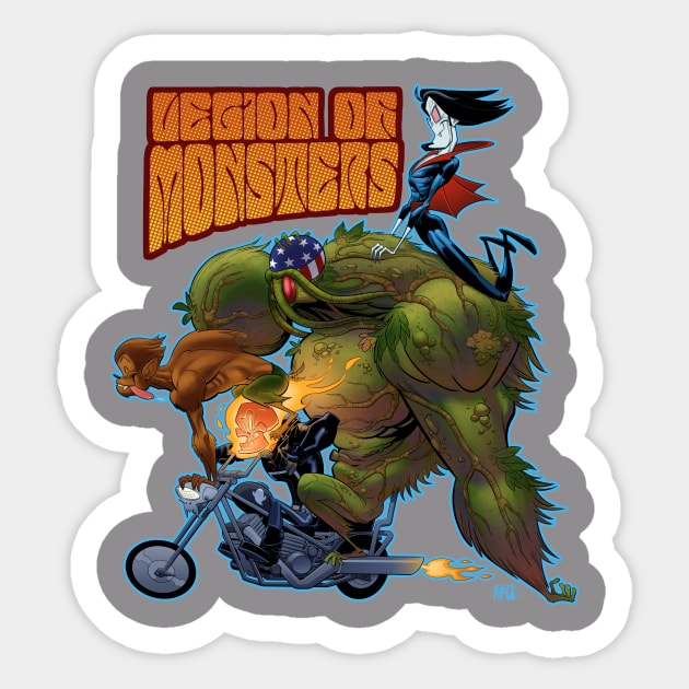 Legion of Monsters Sticker by TomMcWeeney